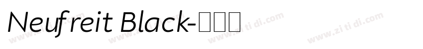 Neufreit Black字体转换